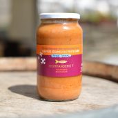 Soupe de légumes à la truite fumée